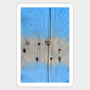 Blue Wood Abstract Sticker